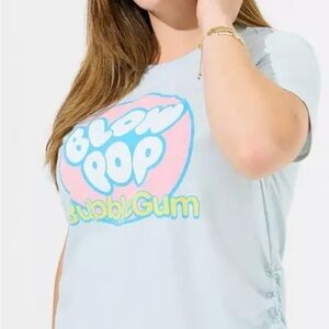 Torrid Light Blue Blow Pop Graphic Tee